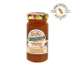 Confiture artisanale Ananas & Passion au rhum vieux